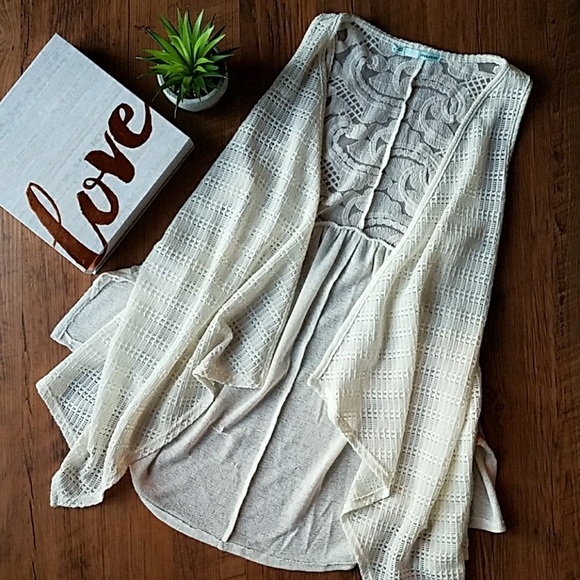 Maurices Jackets & Blazers - 💕 Maurices Crochet Open Front Vest 💕